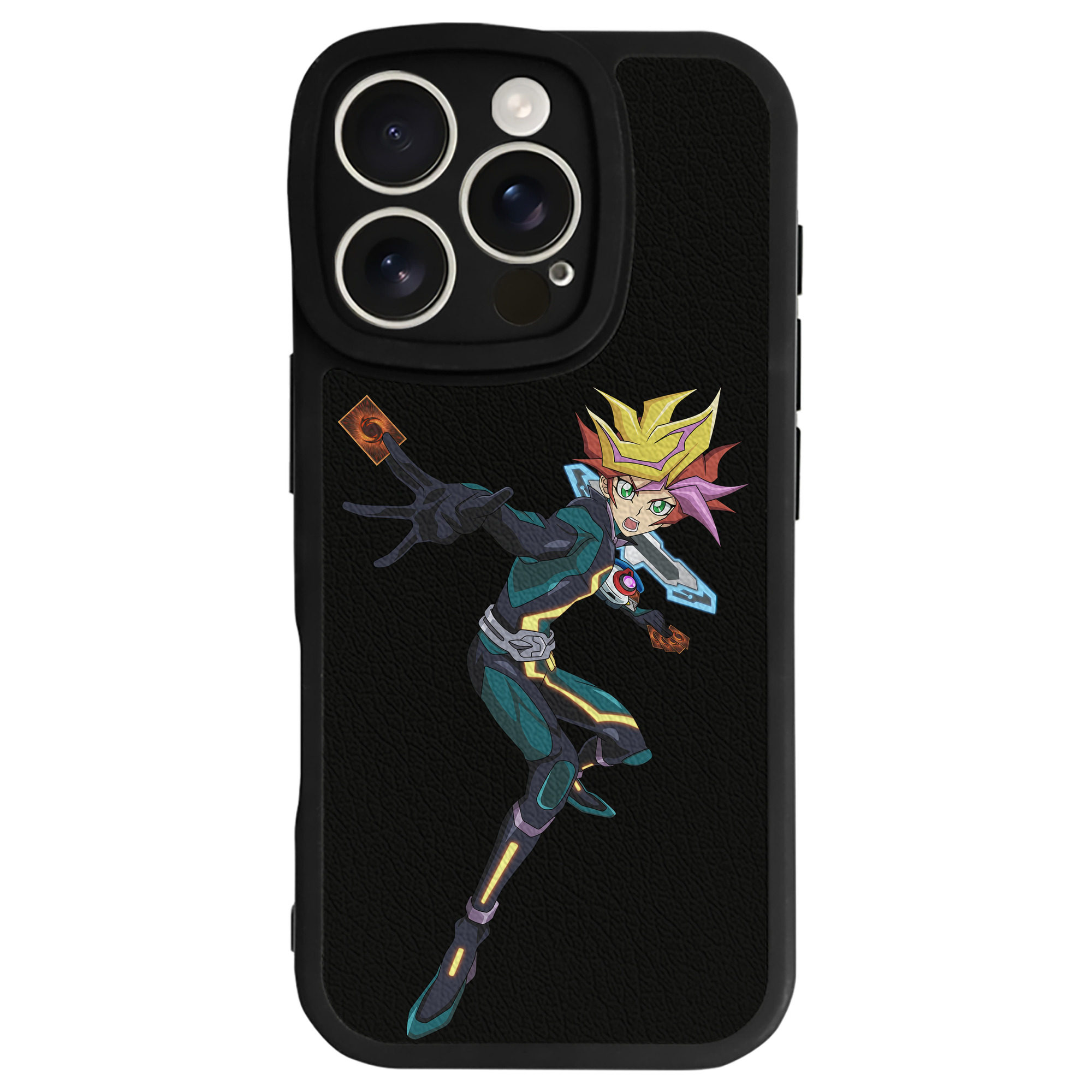 遊☆戯☆王 Yu-Gi-Oh! 【iPhone 16シリーズ対応】シリコンスマホケース（レザー調） 材質：シリコン